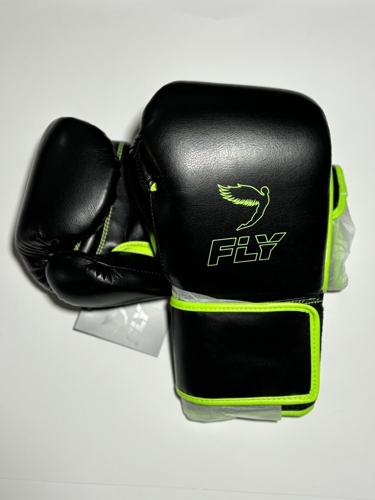 Authentic FLY Superloop X 18oz Gloves - Black/Green - US Boxing Gym Stock