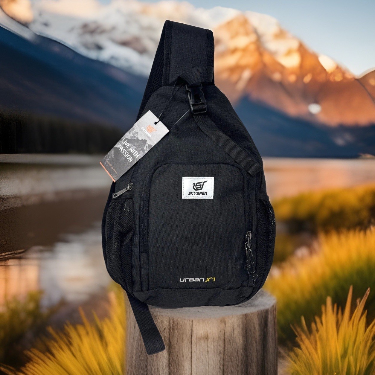 Sling Backpack RFID Crossbody Hiking Bag Lightweight Cross Body Shoulder Travel