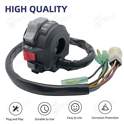 Left Handlebar Control Start Engine Run Off Headlight Switch for Yamaha Moto