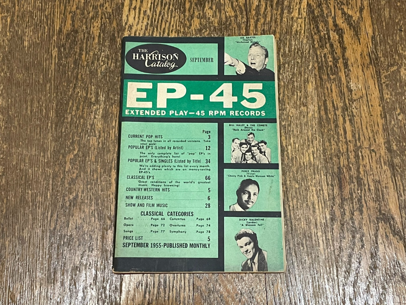 The Harrison Catalog September 1955 Bill Haley & the Comets LP's 45's