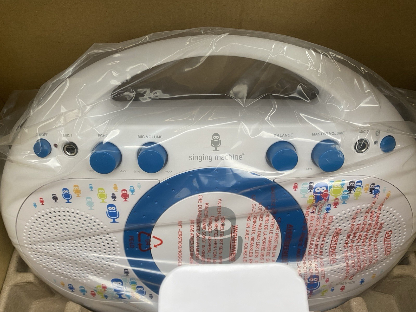 Tabeoke Singing Machine - New - White Portable Karaoke System