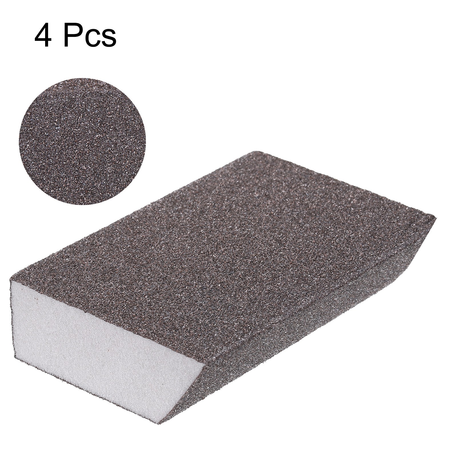 4pcs Sanding Sponge Blocks 60# (120-180 Grit) Sanding Block, 4"x2.8"x1"