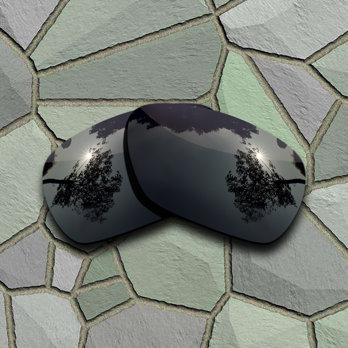 US Grey Black Lenses Replacement for-Oakley Inmate Polarized
