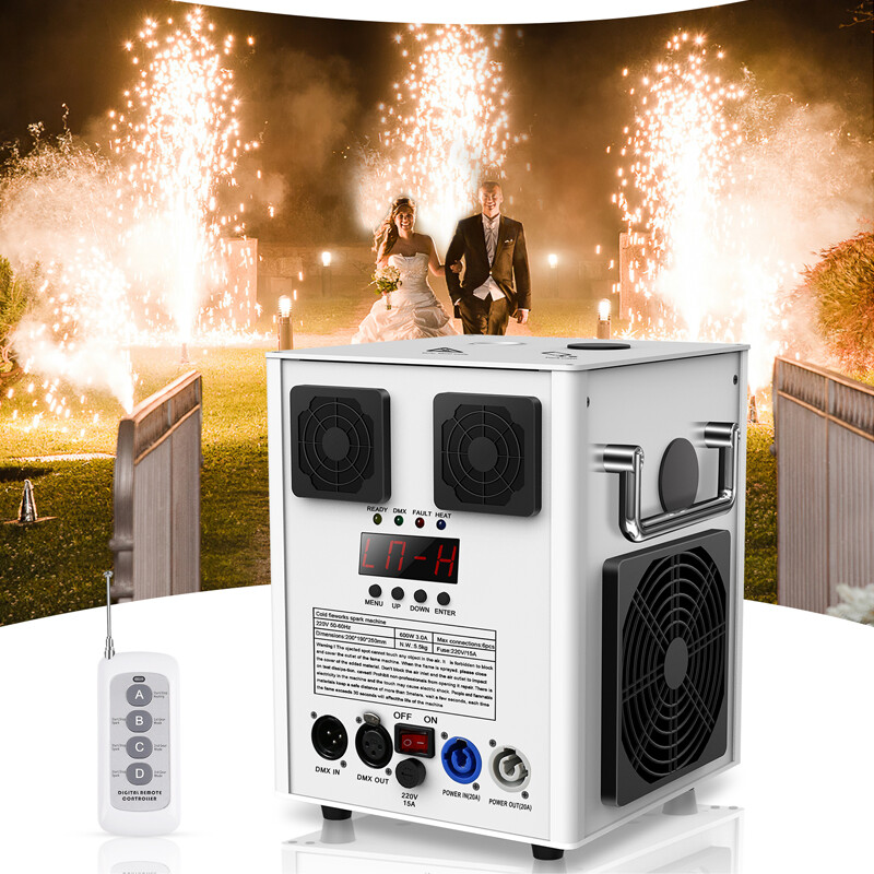 Cold Spark Machine Firework Machine Stage Effect DMX Wedding Party Sparkle 700W