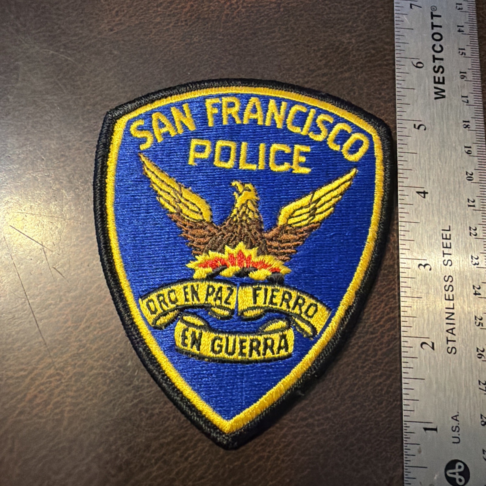 Vtg Obsolete Police Dept Patch  San Francisco Ca 1 Of 4 Different Versions