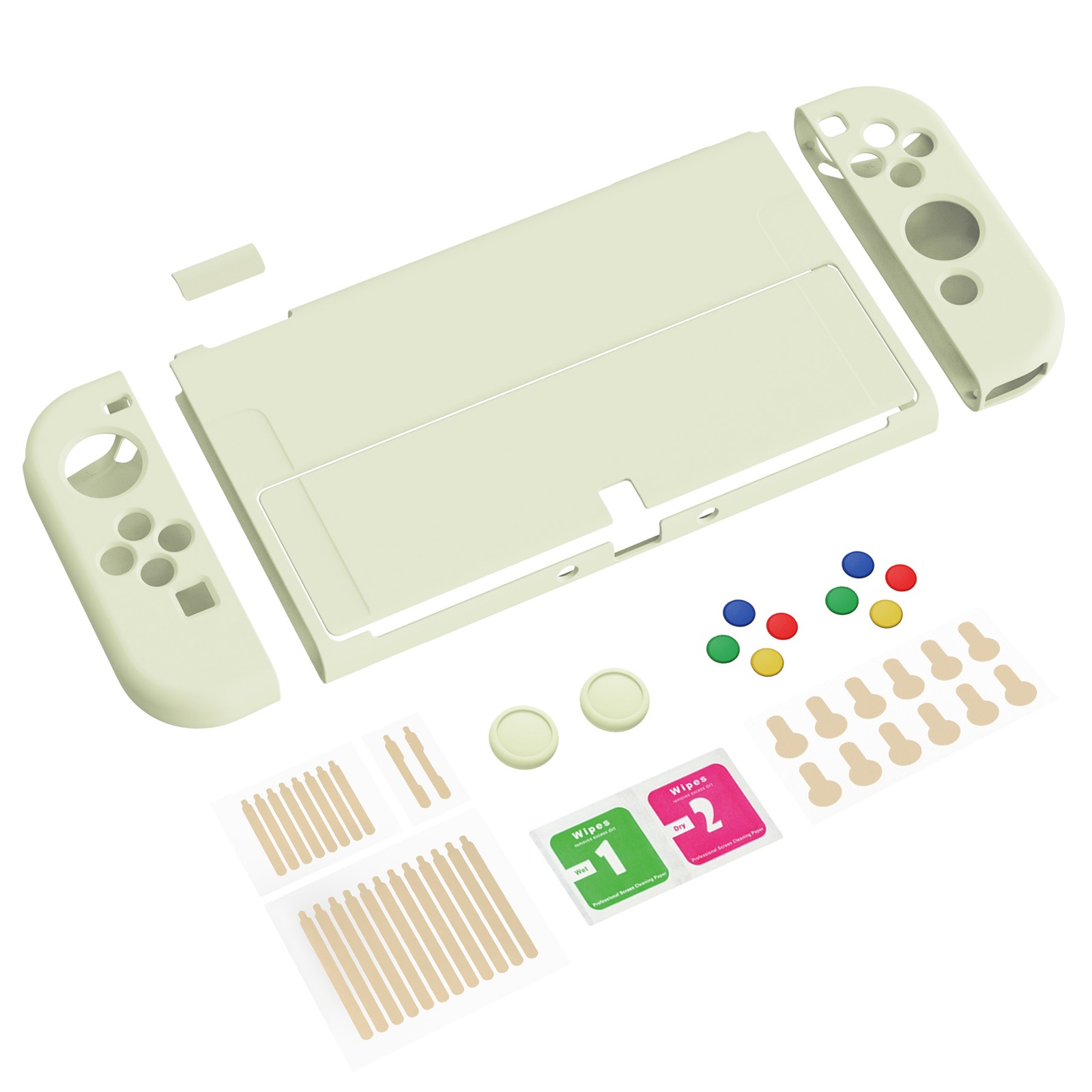 PlayVital Soft Protective Case for Nintendo Switch OLED, Joycon Grip Cover