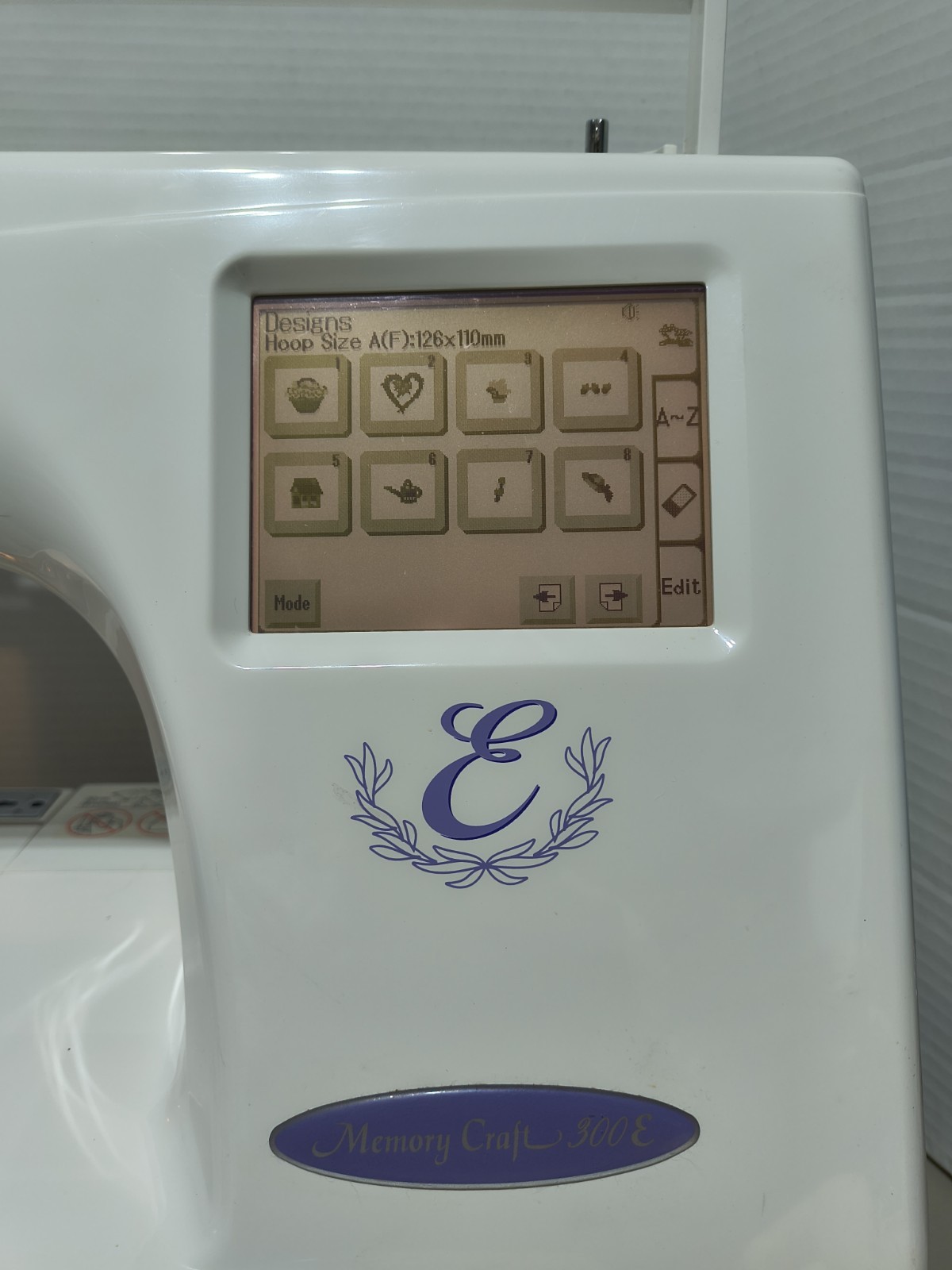 Janome MC300E Memory Craft 300E Computerized Embroidery Machine Tested Excellent