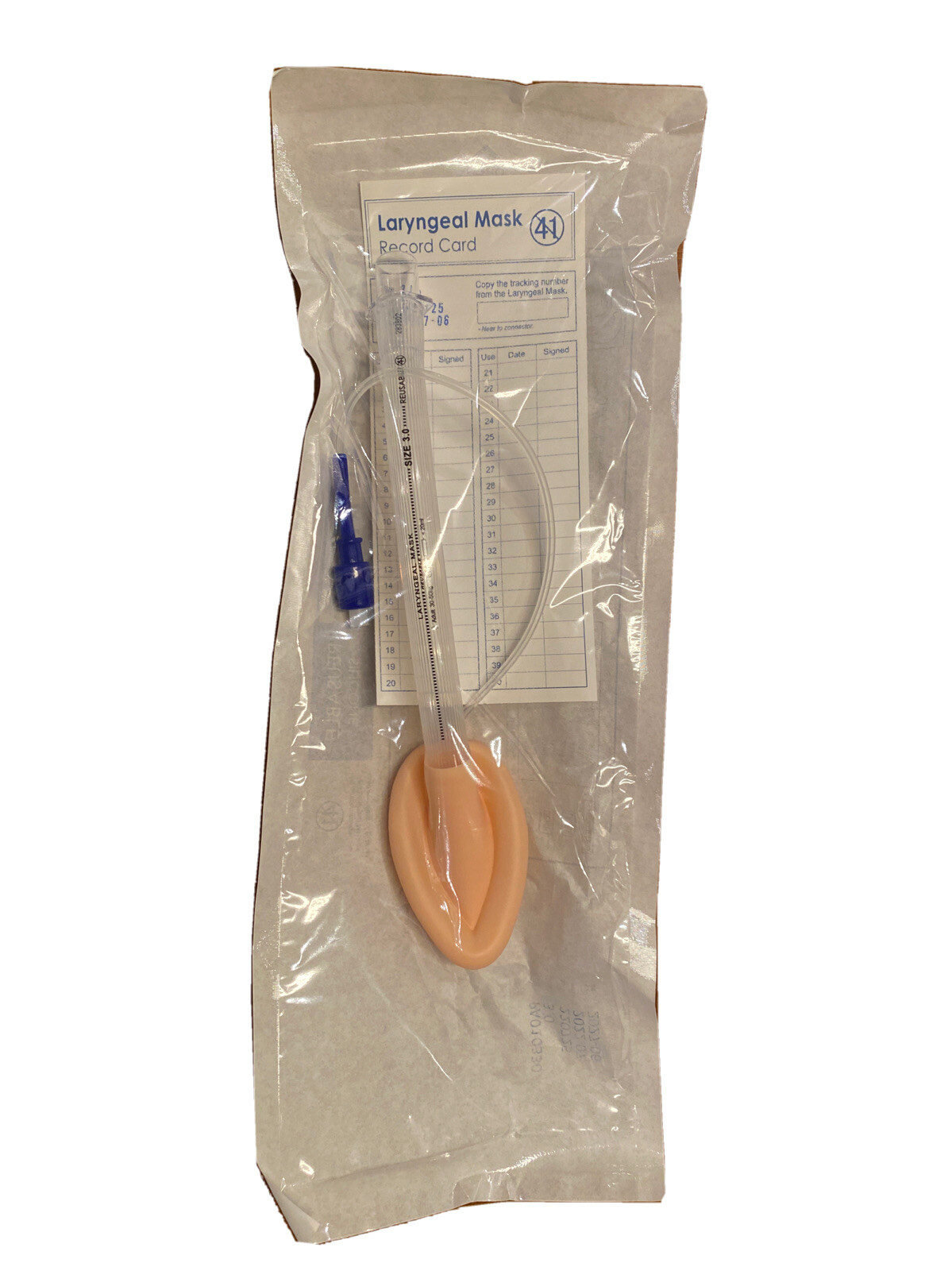 Laryngeal Mask Airway, Standard Reusable. Includes #1 Size 2.