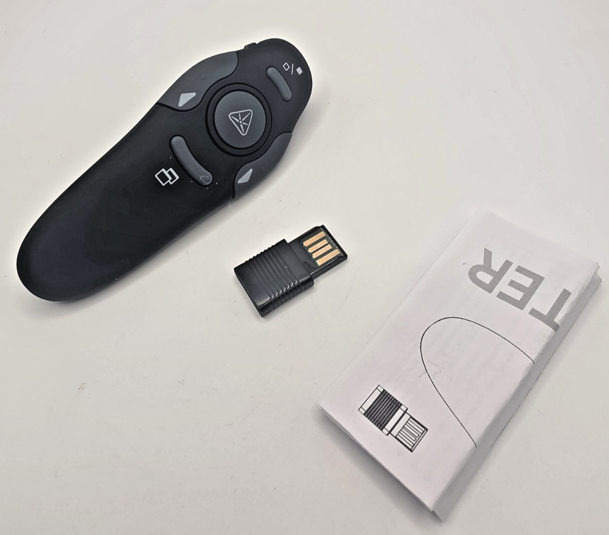 Wireless Presenter w/ Laser For Powerpoint On Mac Or Windows Plug & Play USB NEW