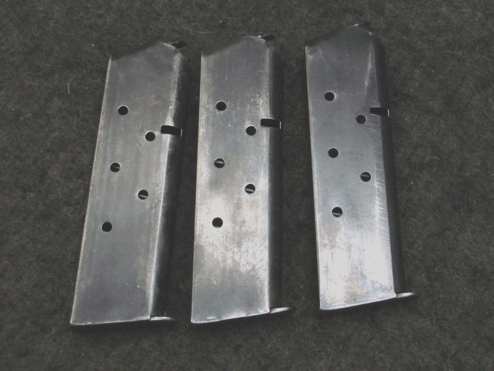 THREE Original US Military Issue Vietnam War Era 1911 Magazine 45 ACP 1911A1