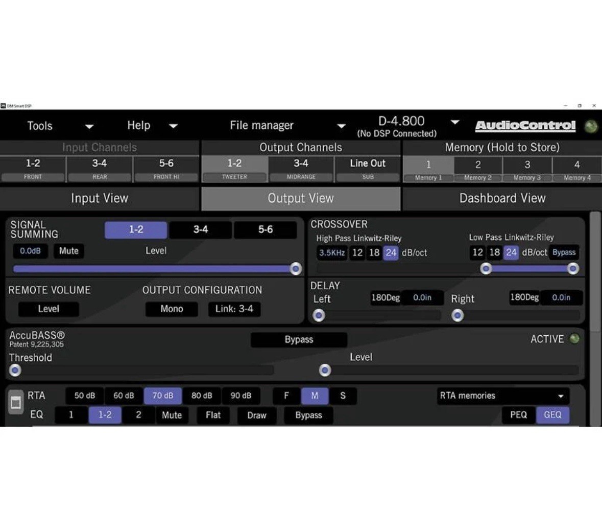 AudioControl DM-810 8 x 10 out Matrix DSP Digital Sound Processor Audio Control