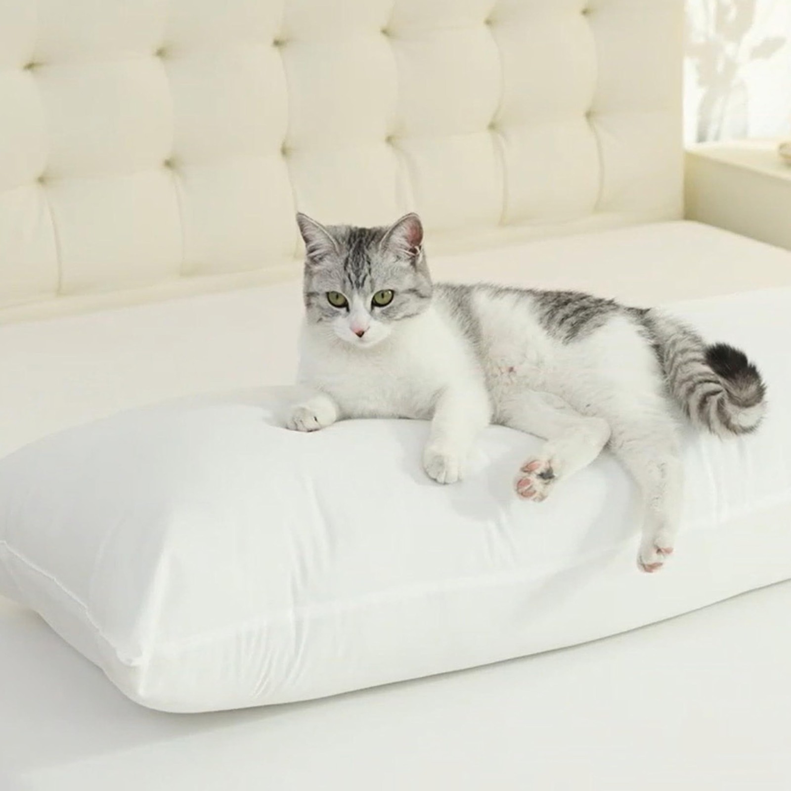 SHOUREN Cotton Body Pillow Insert - Cooling Insert, White