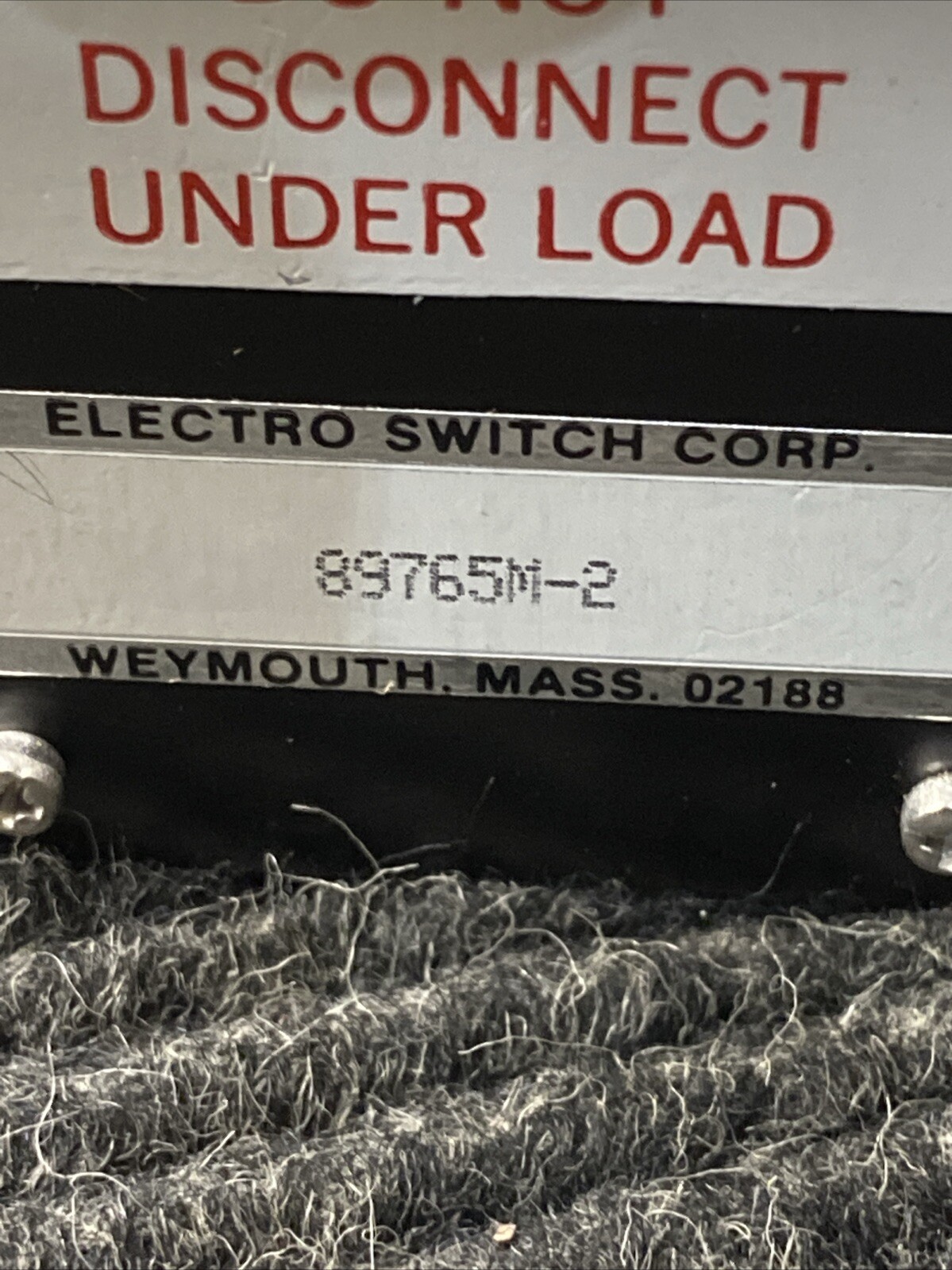 New Electroswitch 89765M-2 Trip Unit Switch