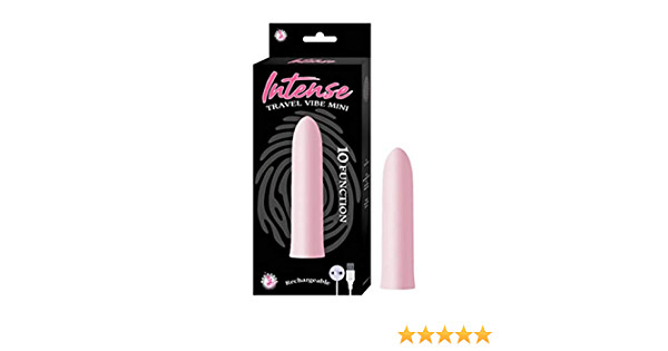 INTENSE TRAVEL VIBE MINI VIBRATOR 10 FUNCTIONS PINK NEW