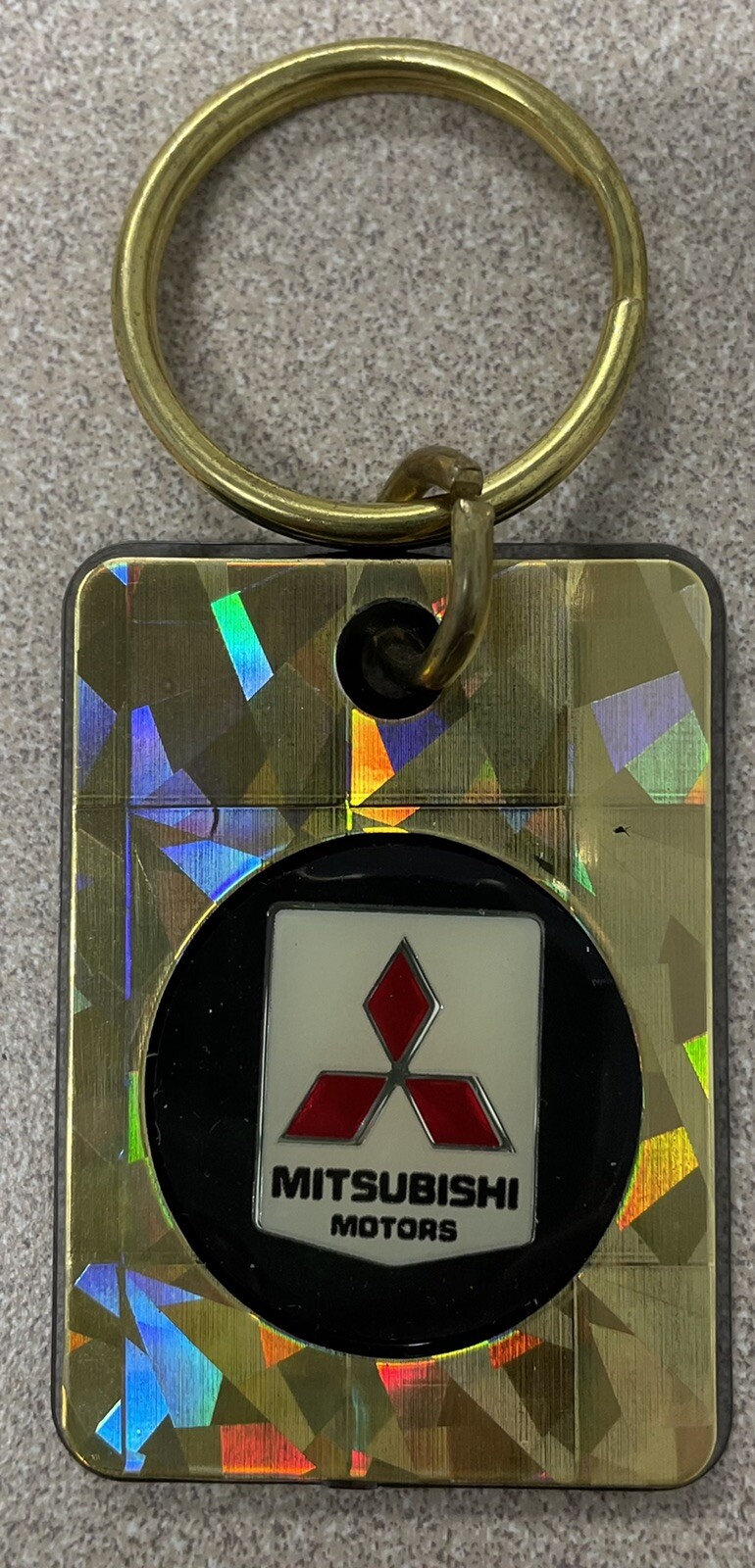 Mitsubishi Motors New Old Stock Vintage Car Keychain B-E Industries USA Fob