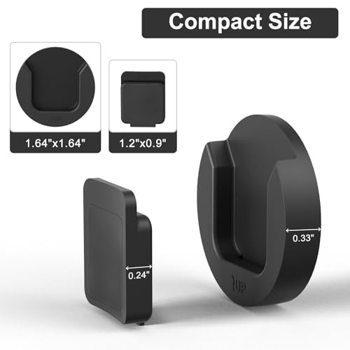 Magnetic Remote Control Holder Wall Mount, 4 Pack TV Remote Control Black