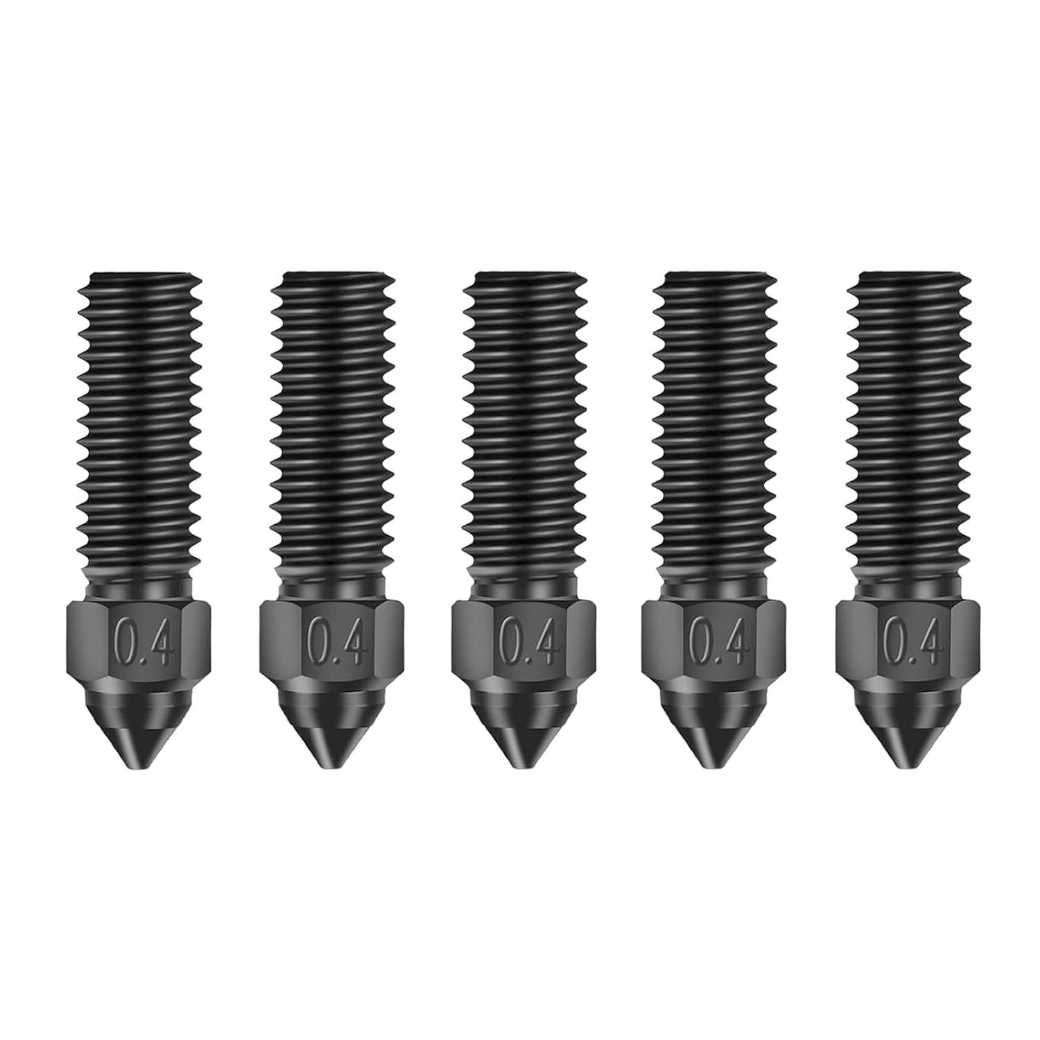 K1 Nozzle Kits, 5 Pack 0.4mm Hardened Steel K1 K1 MAX Nozzle, High Temperature R