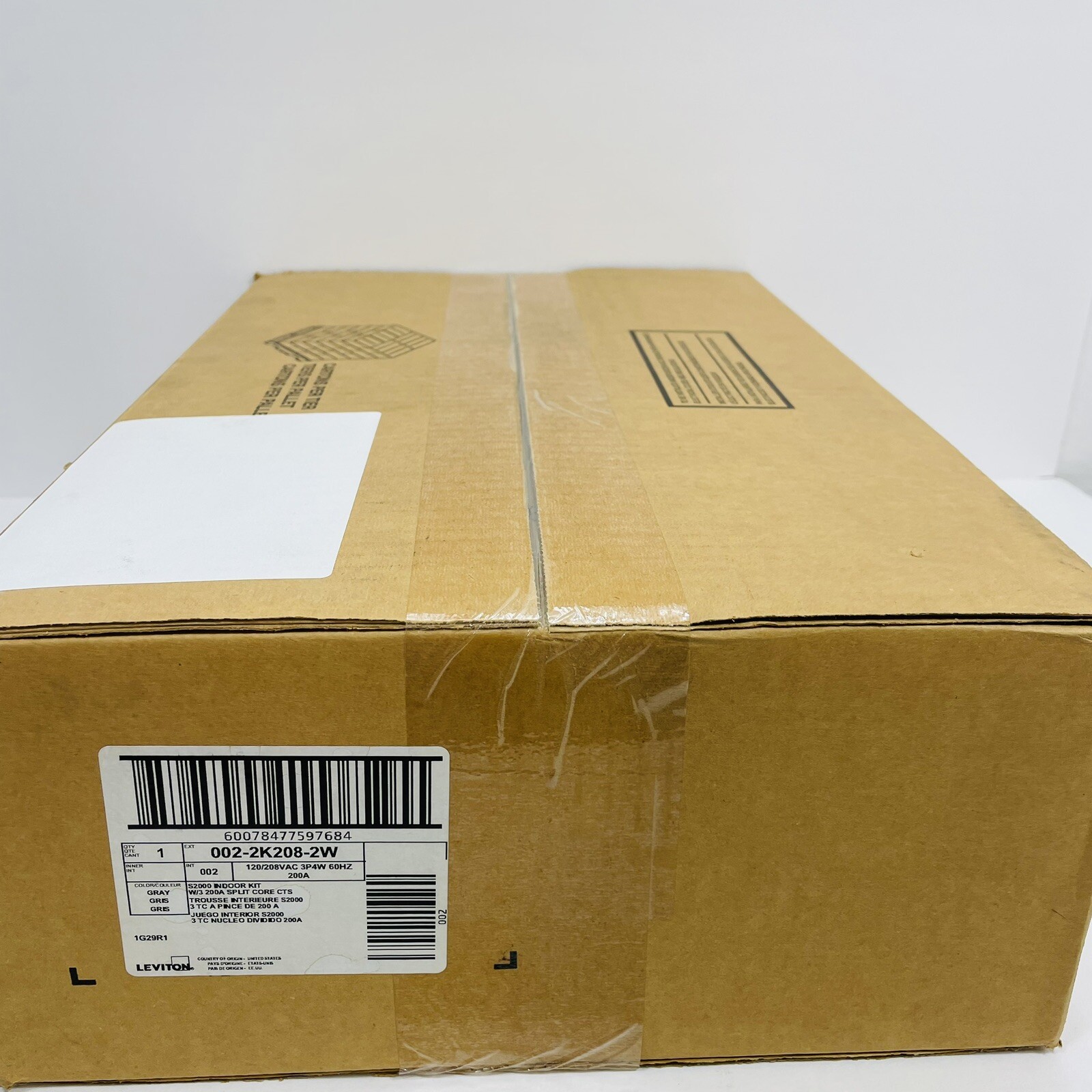 Leviton 002-2K208-2W S2000 Indoor Sub Meter Kit 3 200A Split Core CTS ~Sealed~