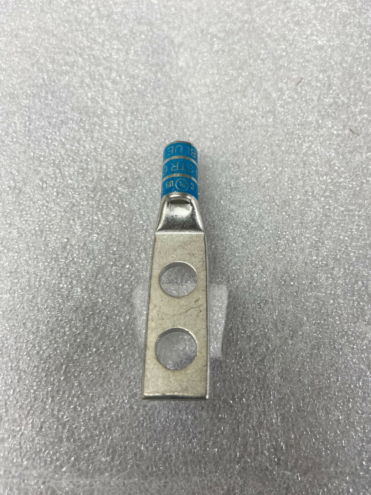 YA6CL2TC14E2 - compatible  6 AWG, 1/4" 2 Hole, 3/4" CTR Copper comp lug
