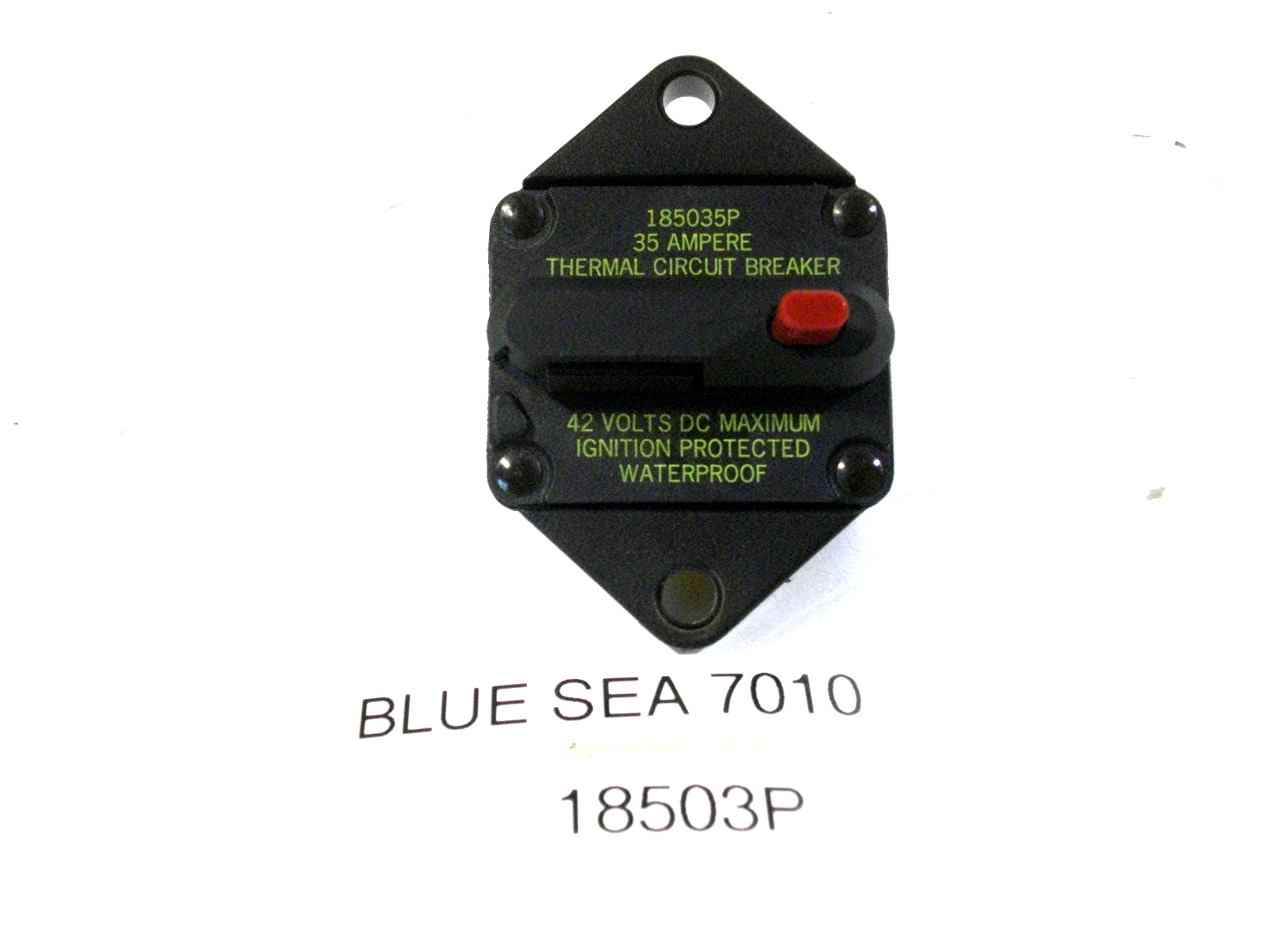 Blue Sea Systems 7010 18503P 35 Ampere Thermal Circuit Breaker 185 Series