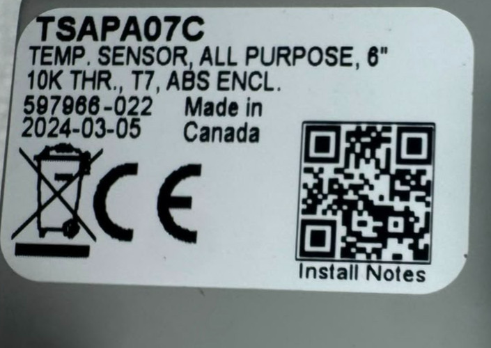 GREYSTONE TSAPA07C TEMP.SENSOR
