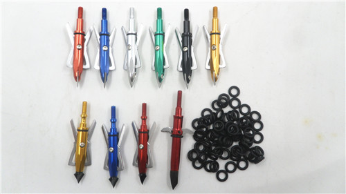 120pcs Broadhead Replacement Rubber Bands O-ring Black Arrowheads Accessories