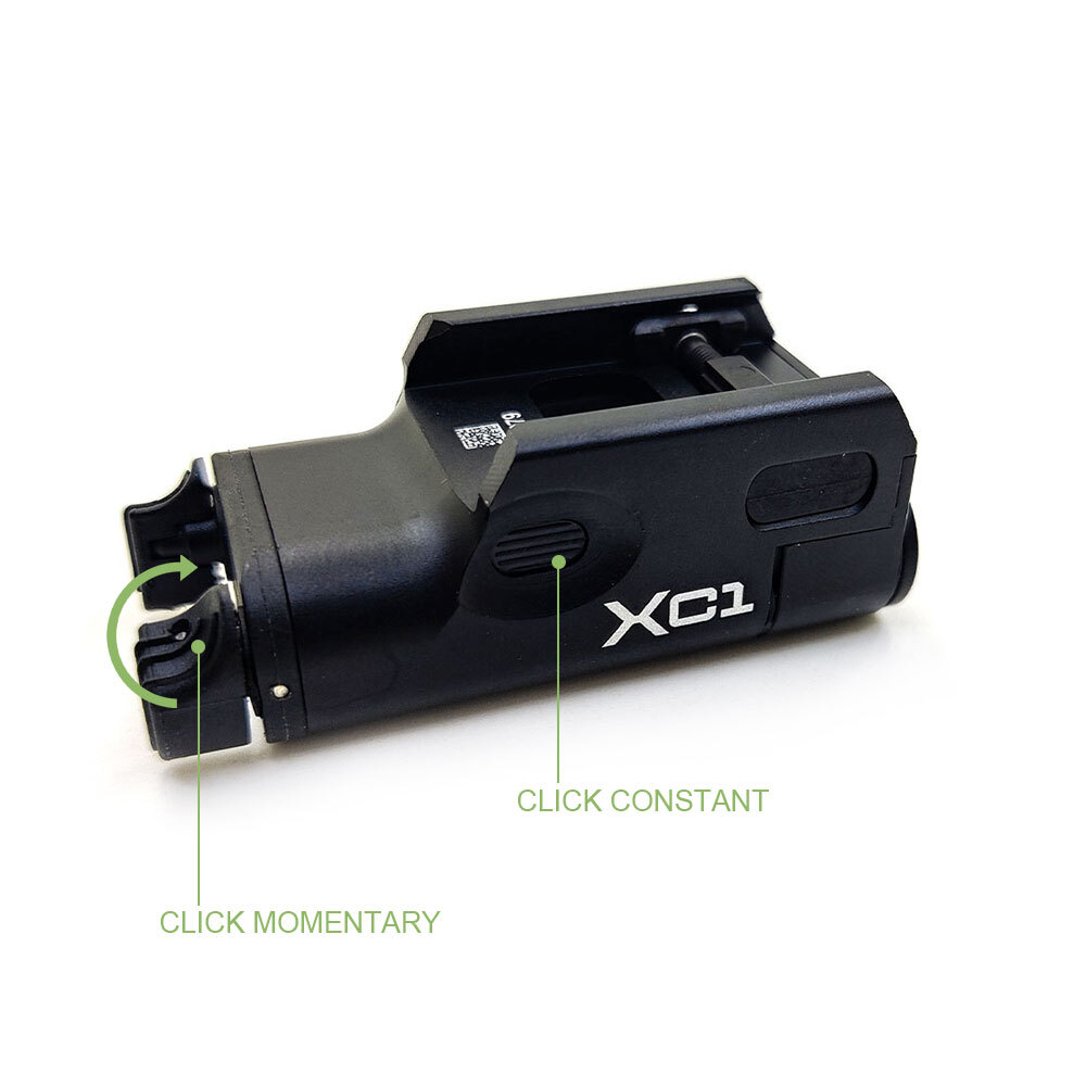 Ultra-Compact Tactical XC1 Flashlight LED Weapon Light - Constant/Momentary