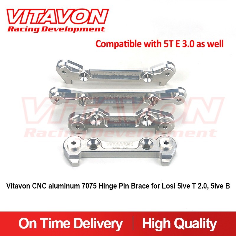 Vitavon  CNC Alu7075 Hinge Pin Brace For Losi 5ive T 2.0, 5ive B 5T E3.0