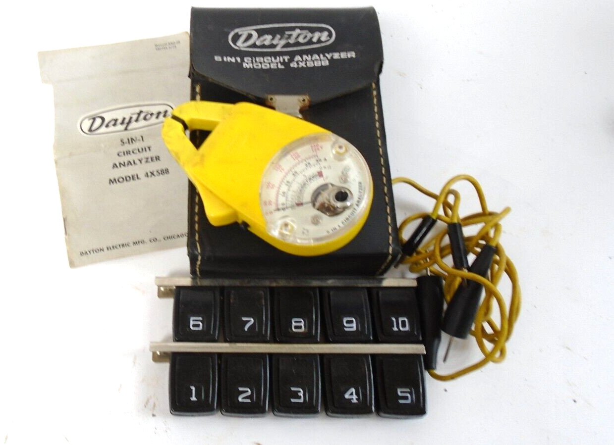 Vintage Dayton 5-IN-1 Circuit Analyzer Model 4X588