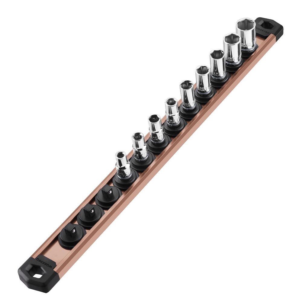 Magnetic 1/4'' Drive Socket Organizer Heavy Duty Socket Holder (No Socket)
