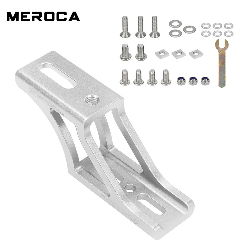 Folding Bicycle Front Bag Raised Base Aluminum Alloy Front Carrier Mount Adapter