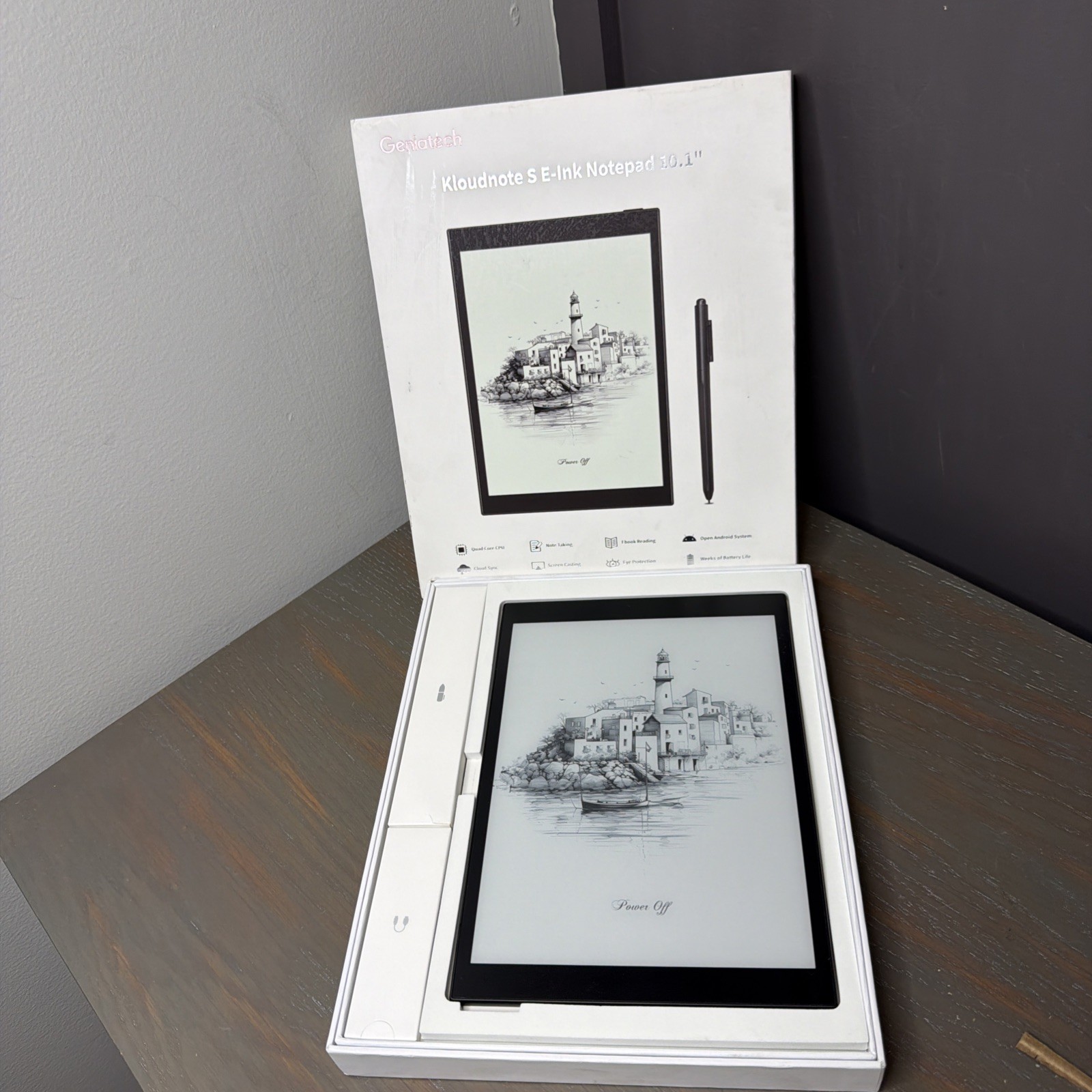 Kloudnote Slim 10.1” E-ink Notepad +one More Digital Pen🔥MINT