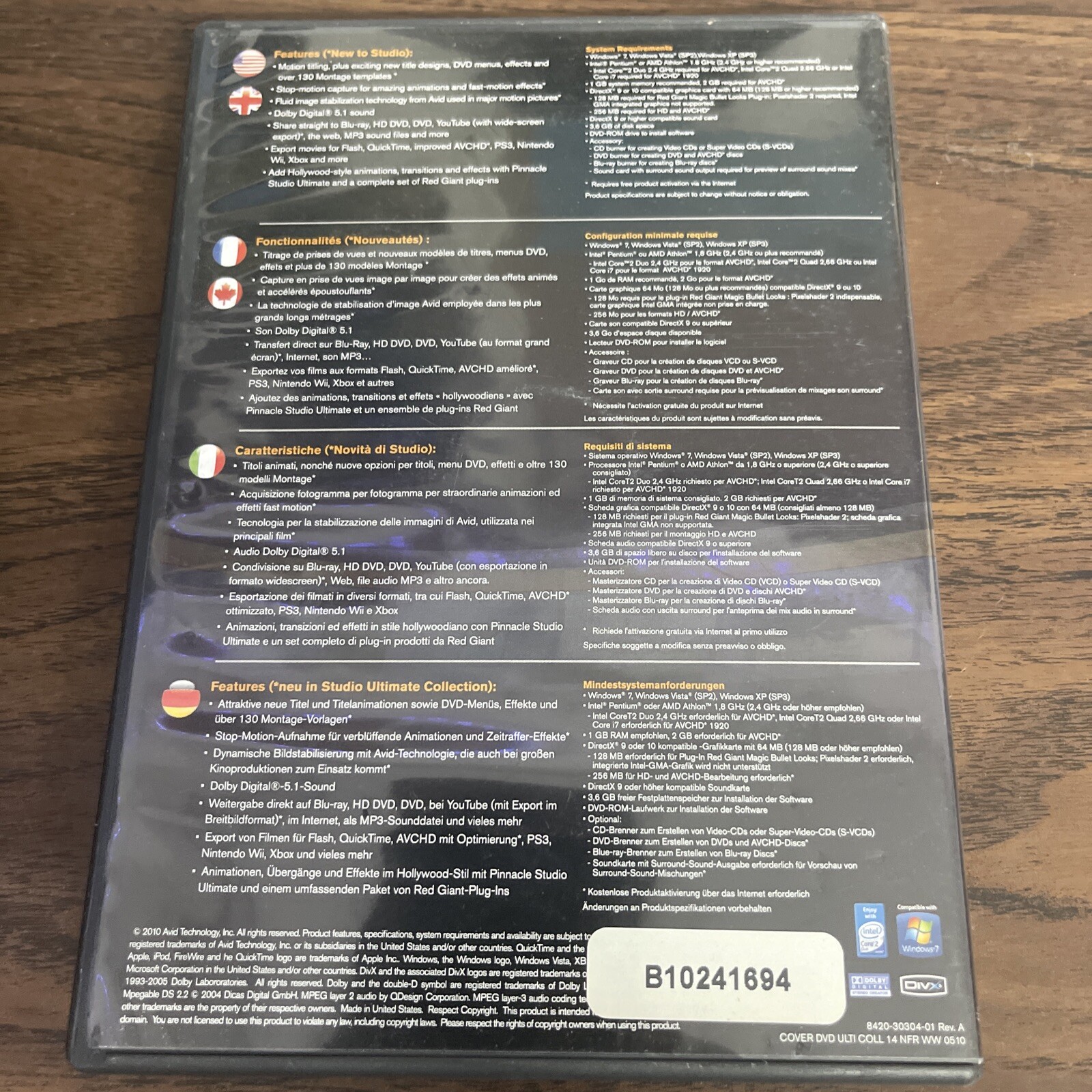 pinnacle studio hd ultimate collection 14 dvd