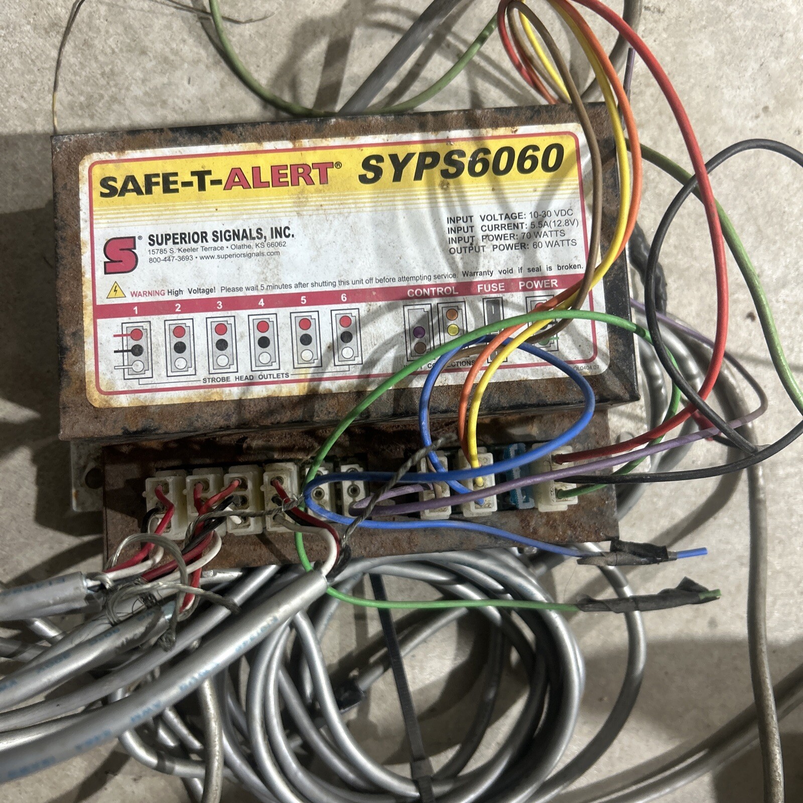 Superior Signals Inc Safe-T-Alert SYPS6060