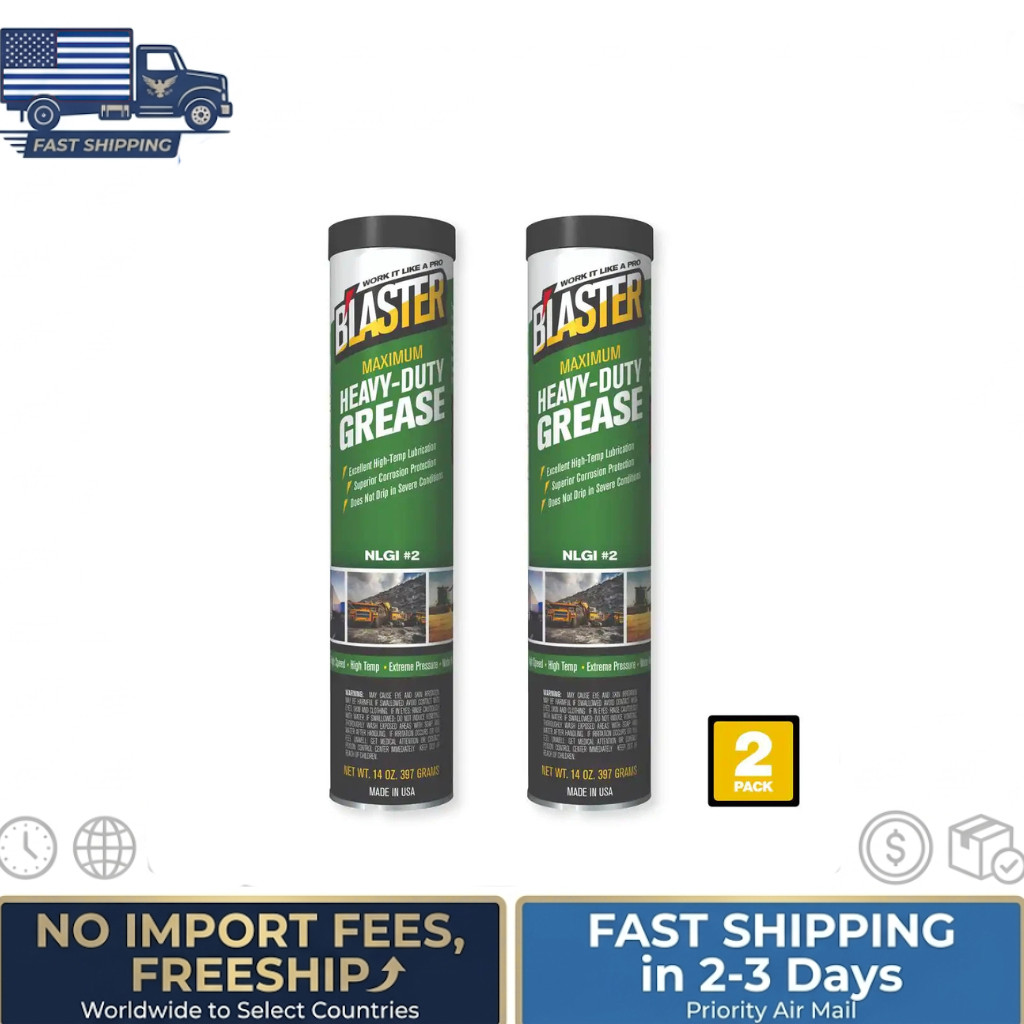 14 oz. Maximum Heavy-Duty Grease Cartridge for Grease Gun ( 2 Pack )