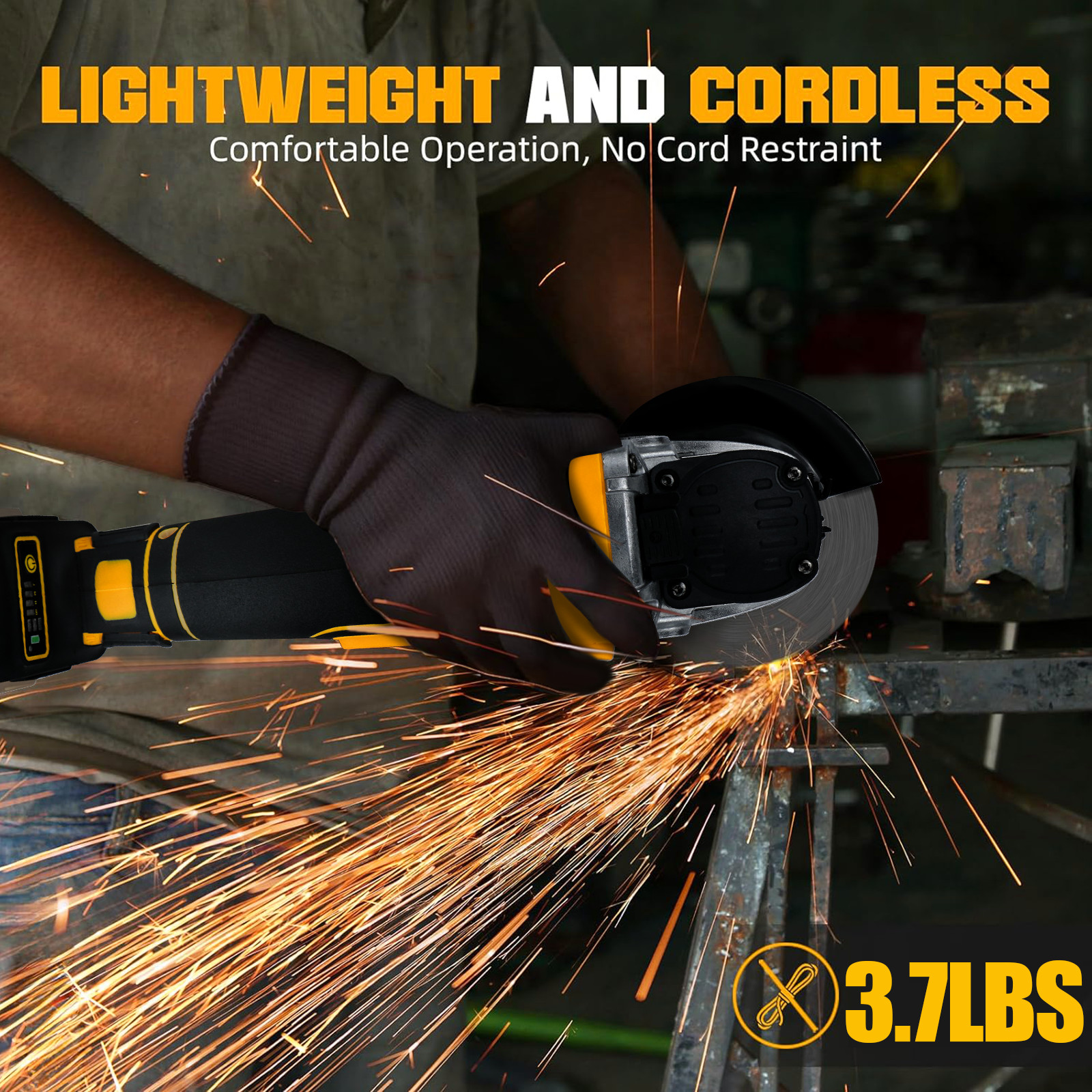 NEW Cordless 4-1/2" to 5" Angle Grinder For Dewalt 20V Max Battery Brushless