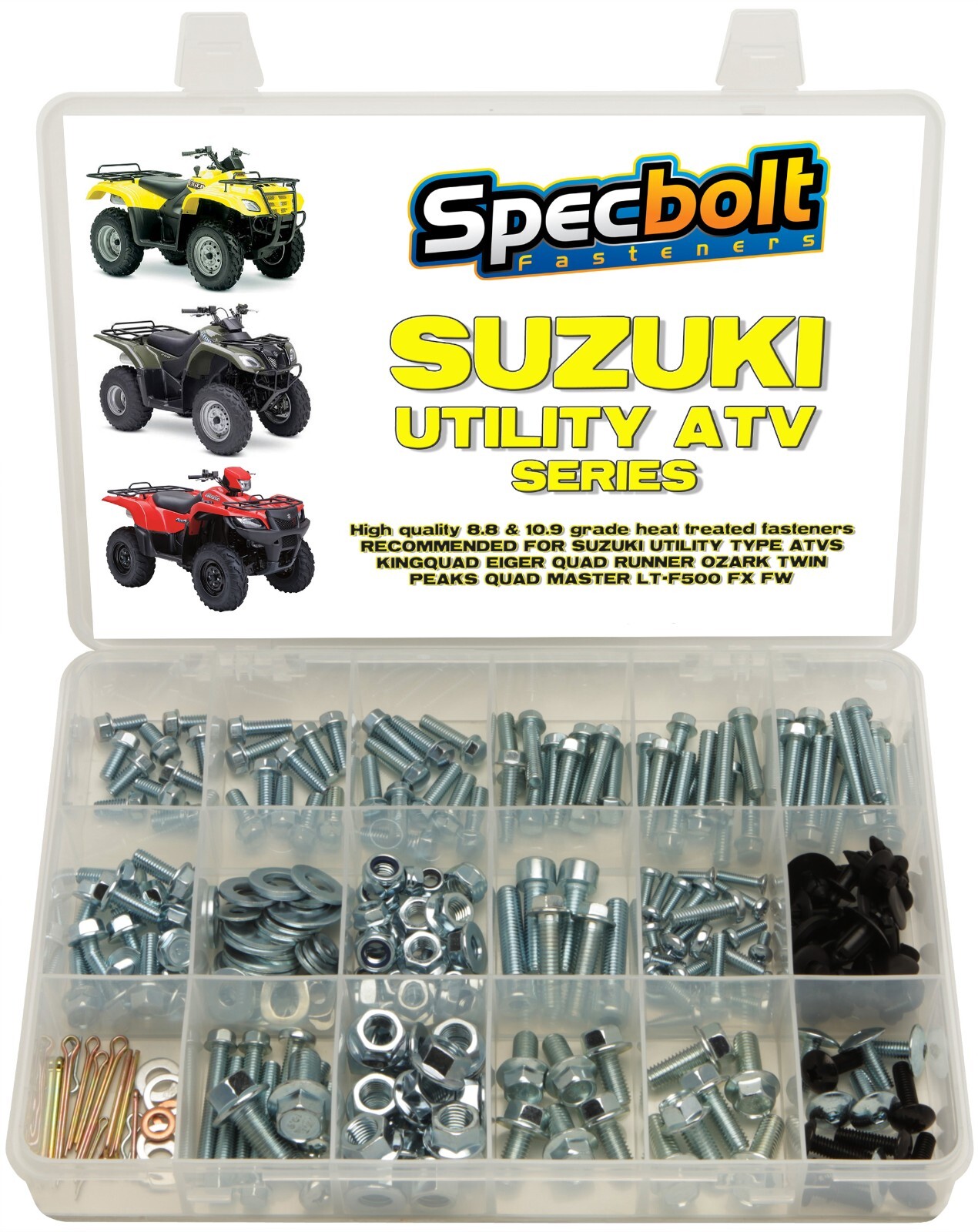 250pc Bolt kit Suzuki ATV King Quad Runner Vinson Ozark Twin Peaks LTF500 4x4