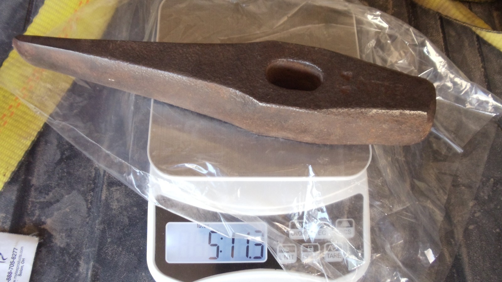 Vintage Cut Devil Railroad Track Chisel Hammer Head Blacksmith Tool 5lb 12oz 10"
