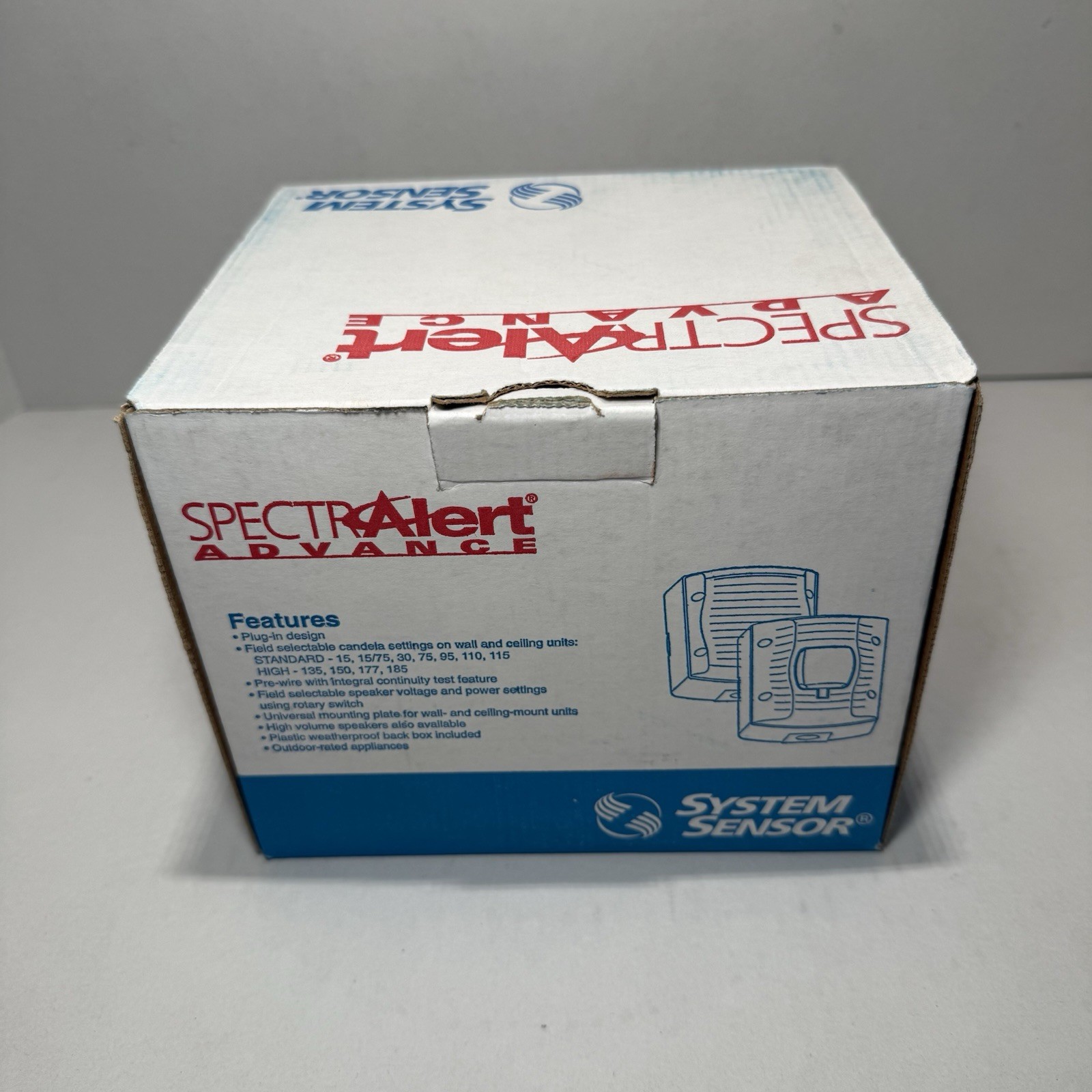 System Sensor SpectrAlert Advance SPWK Outdoor Wall Speaker White New