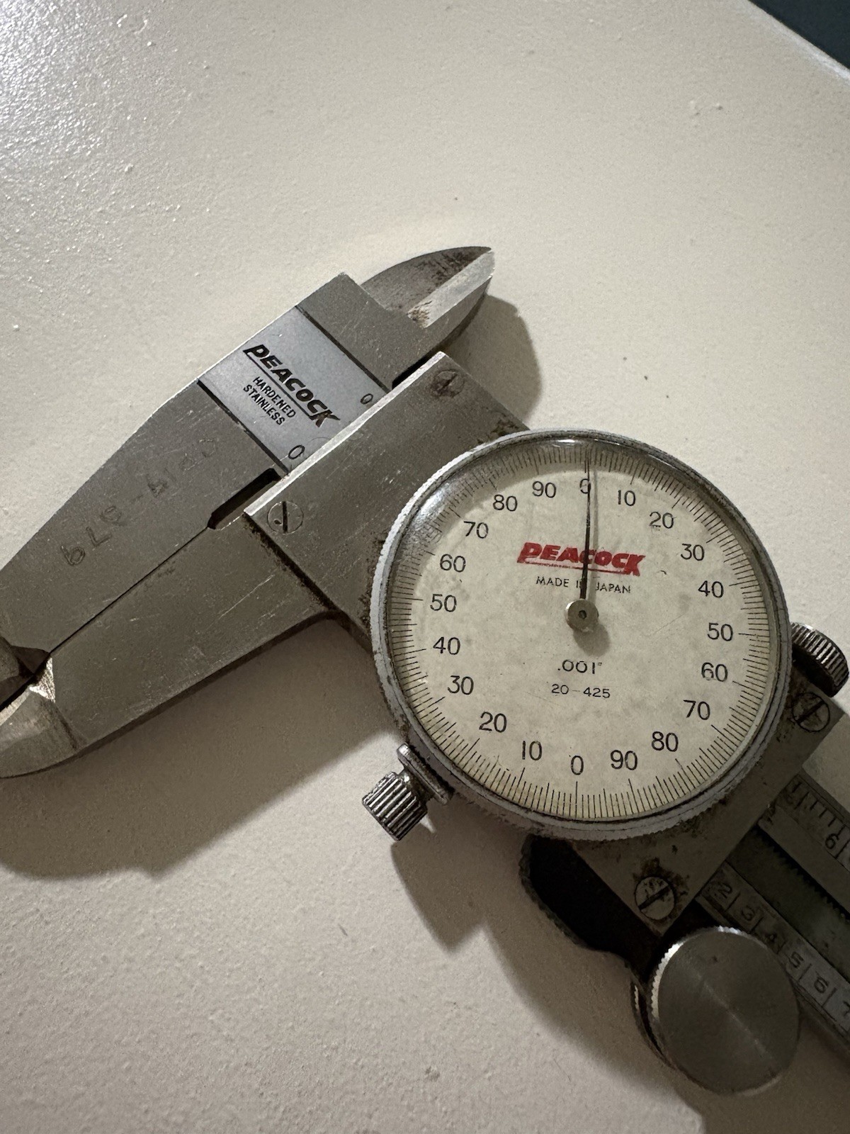 Peacock 20-425 .001” 15cm Dial caliper