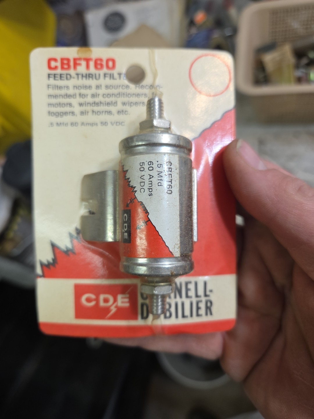 CBFT60 Filter, noise .5uf 60amp, Cornell Dubilier New