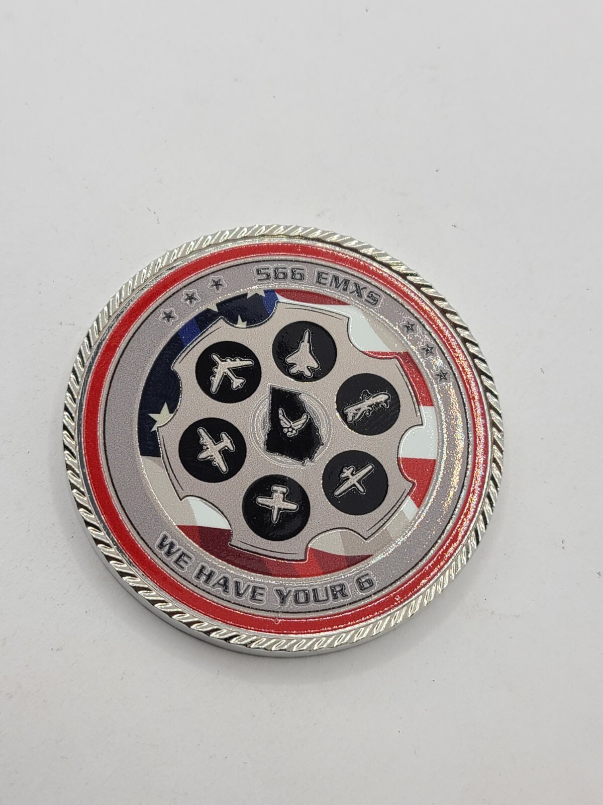 566 emxs 402d electronics maintenance gp challenge coin 2" MINT