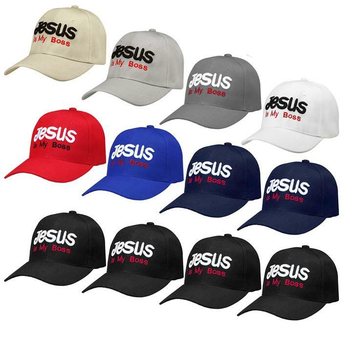 Jesus Is My Boss Hat Cap Unisex  Adjustable One Size Fits All