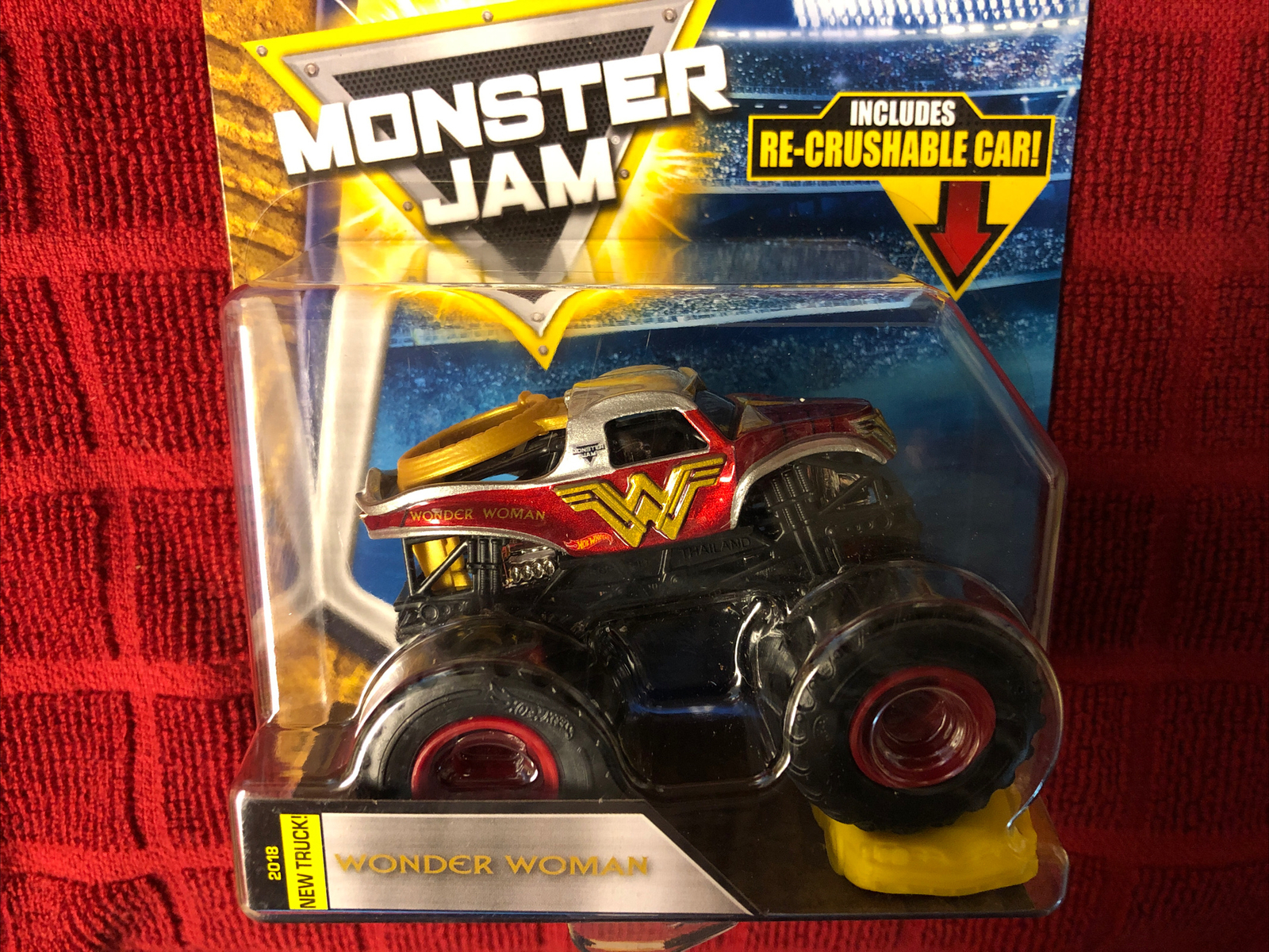2018 HOT WHEELS MONSTER JAM NEW TRUCKS 1/64 WONDER WOMAN EPIC EDITIONS #6/15 WOW