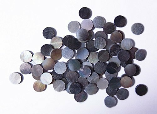 50Pcs Mother of Pearl Guitar Dot Inlay 15/64"  (6mm) Fretboard Luthier Dark gray