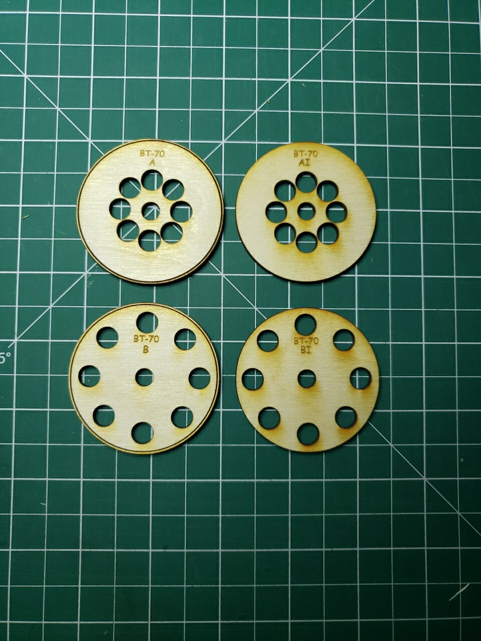 BT-70 Baffle set For Flying Model Rocket kits laser cut ply eliminates wadding