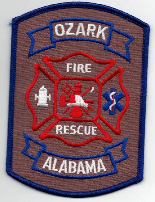 ALABAMA AL OZARK FIRE DEPARTMENT RESCUE NICE SHOULDER PATCH POLICE SHERIFF