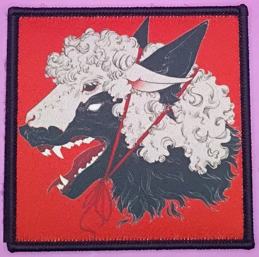 Wolf in Sheeps Clothing Tactical Morale Patch Screen Printed Hook Back NEW