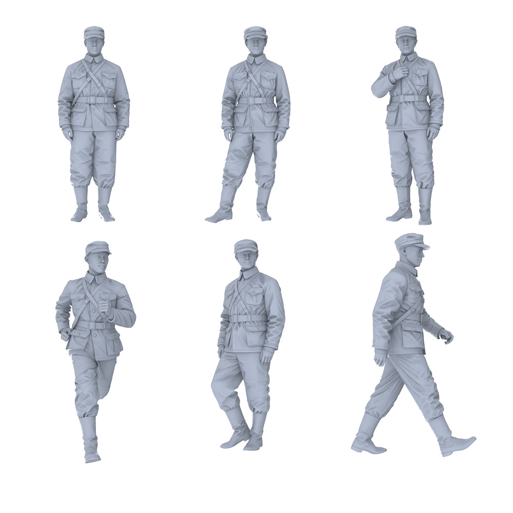 MRY-SFW LYGR 547 Northeastern Army 2 Six-Person Daily Routine 1/87 HO Scale
