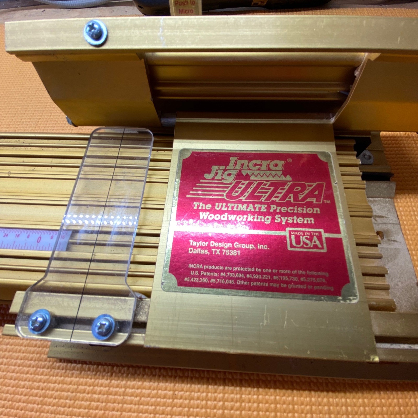 Incra Jig Ultra Precision Woodworking System Stop Reference Guide Parts Only